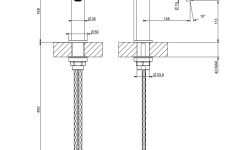 GESSI ANELLO Смеситель для раковины без ДК, Brushed Brass PVD мини 3 2