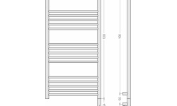 СУНЕРЖА Богема прямая 3.1 Полотенцесушитель (электрика), 1200х500 мм, МЭМ правый, хром мини 3 5