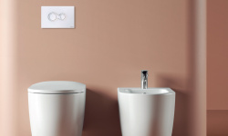 ART CERAM MONET Клавиша двойного смыва для унитаза, Chrome мини 3 4