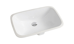 ART CERAM NETTUNO Раковина под столешницу 56x38 см, БЕЗ креплений, glossy white мини 1