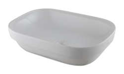NOKEN LOUNGE FLUID Раковина полувстраиваемая без перелива, 56x39 см, белый мини 1