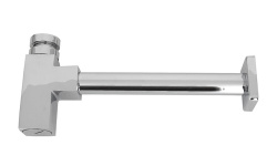 NOKEN ACRO Сифон квадратный в виде бутылки для раковины, хром мини 1