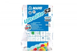 строительная химия MAPEI ULTRALITE S2 GRIGIO эластичный клей на цементной основе, серый (15 кг)