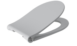 NOKEN ACRO COMPACT Сиденье с крышкой SLIM для унитаза 49/55 см Soft-close, белый матовый мини 1