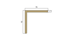 NEEXYDECOR профиль латунь брашированная 15x15x2700 (PVL73) мини 3 6