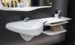 NOKEN VITAE Комплект керамики со смесителями и зеркалом, белый/хром мини 3 16