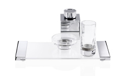 DW ROUND CENTURY STS Мыльница настольная, H4x11x11 см, Стекло/Хром мини 3 2