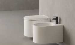 Salini GEMELLI Унитаз подвесной с крышкой, 530х410х420 мм, S-Stone-белый/RAL матовый снаружи мини 3 6