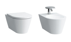 LAUFEN KARTELL Комплект унитаз с сиденьем и биде, белый мини 1