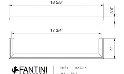 FANTINI VENEZIA Полотенцедержатель 45 см, Золото плюс мини 3 3