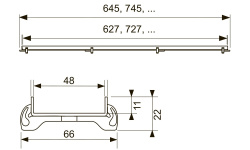 TECEdrainline Основа для плитки "plate", 700 мм, нержавеющая сталь, глянец мини 3 2