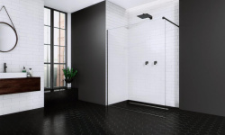 RADAWAY Modo New Black II 120 Душевое ограждение 1200хH2000 мм, черный/прозрачный мини 3 4