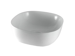 NOKEN SLENDER Раковина 41x41 см для установки на столешницу без перелива, без ДК, белый