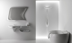 NOKEN VITAE Комплект керамики со смесителями и зеркалом, белый/хром мини 3 14