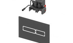 TECElux Mini Панель смыва для унитаза с электронным сенсорным приводом, стекло черное мини 3 2
