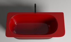 Salini NINFEA Ванна свободностоящая 1800х820х575 мм, S-Stone - RAL матовый мини 3 3