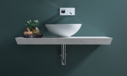 NOKEN OXO Однорычажный смеситель для раковины из стены, черный матовый мини 3 2