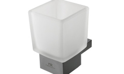 NOKEN URBAN C Стакан настенный, стекло/браш. титан мини 1