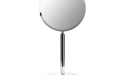 DW STONE KSA Зеркало косметическое настольное, Н40x18x16.5cm см, Белый/Хром мини 1