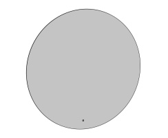 BRENTA FUSION FS92 Зеркало со светодиодной подсветкой по периметру, D120 см