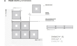 HARMONY PIQUE CLOTH WHITE 19.8х19.8 H-40 мини 3 2