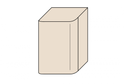 BURG B.ME Шкаф подвесной, 350х355х520 мм, правый, F5982 Sand Matt/ручка G0126