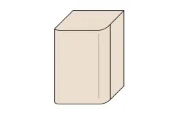 пенал Burgbad BURG B.ME Шкаф подвесной, 350х355х520 мм, правый, F5982 Sand Matt/ручка G0126