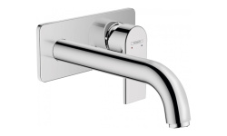 HANSGROHE Vernis Shape Смеситель для раковины, однорычажный, СМ, настенный, с изливом 20,7 см, Хром мини 1