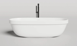 Salini GRECA IN Ванна свободностоящая 1800х800х518 мм, S-stone - матовый, белый мини 1