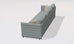 GAMADECOR STRIPES S2 4 Диван на ножках в комплекте 345x105 см, Спецзаказ! мини 3 3