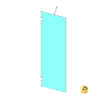 RADAWAY Essenza Pro PNJ II 90 Шторка на ванну 900-908xH1500 мм, золото/прозрачное