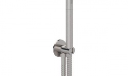 REMER X STYLE Ручной душ с держателем, подводом и шлангом PVC 150 см, INOX мини 1