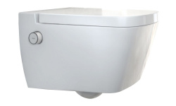 TECEone Подвесной безободковый унитаз со встроенным гигиеническим душем, белый мини 1