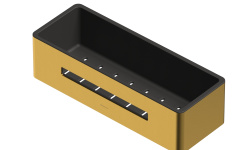 WHITECROSS ergo Полка для душа, 300 мм, брашированное золото мини 1