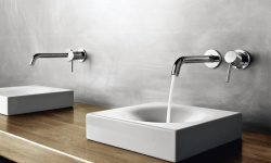 KLUDI BOZZ Внешняя часть смеситель из стены для раковины, излив 230 мм, хром  мини 3 4