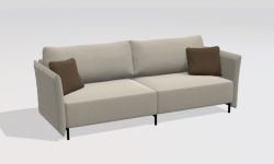 GAMADECOR STRIPES S2 2B Диван на ножках в комплекте 268x105 см, Спецзаказ! мини 1