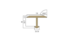 NEEXYDECOR профиль латунь брашированная 12х270 (PVL34) мини 3 6