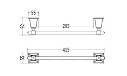 DD ROSE КОМПЛЕКТ: Консоль с раковиной, зеркалом, 2 бра, смесителем и аксессуарами, хром мини 3 10
