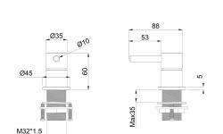 WHITECROSS Смеситель для раковины, 10,5 л/мин, золото мини 3 2