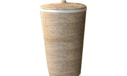 DW BASKET WB Корзина для белья H65x40x40 см, Ротанг светлый мини 1