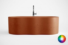MIO DAISY Ванна отдельностоящая из бетона 1680х820хH553 мм, цвет в массе