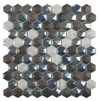 мозаика VIDREPUR ELITE SAPELLY MIX HEX (3.5х3.5) 31.7х30.7