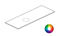 BRENTA TD05 Столешница из керамогранита 140х49.6хh1,2 см, BXX  мини 1