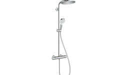 HANSGROHE Crometta S Showerpipe 240 1jet Душевая стойка с термостатом, верхний душ 240 мм, хром мини 1