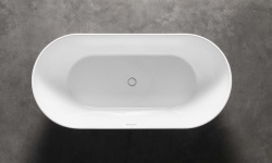 NOKEN LOUNGE Ванна акриловая свободностоящая без гидромассажа, 170х80х60H см, белый блестящий мини 3 5