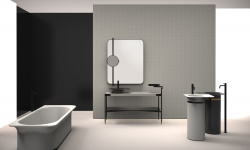 Salini NINFEA Ванна свободностоящая 1800х820х575 мм, S-Stone - RAL матовый мини 3 6