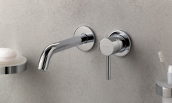 KLUDI BOZZ Внешняя часть смеситель из стены для раковины, излив 230 мм, хром  мини 3 5