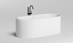 Salini PERLA Ванна свободностоящая 1700х800x605 мм, S-Stone- RAL матовый мини 3 2