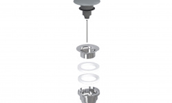 CIELO Универсальный донный клапан Click-Clack с керамической накладкой, BR-Brina мини 1