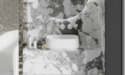 Salini ORIENTE BOWL Раковина накладная 450х405х140 мм, с ДК, S-Sense- белый матовый мини 3 8